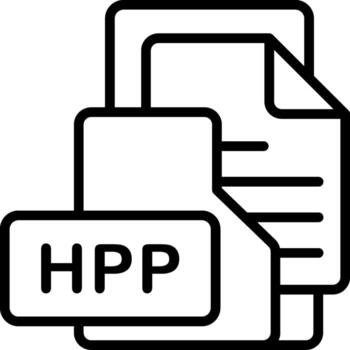 caballos de fuerza archivo formato carpeta icono contorno estilo diseño vector