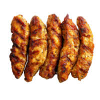gegrillt Hähnchen Flügel mit golden Würze isoliert auf transparent Hintergrund png