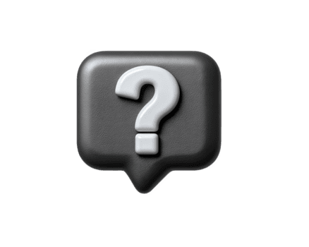 Question mark bubble speech icon symbol 3d gray communication curiosity help 3d gray speech bubble with white question mark symbol representing curiosity communication and help isolated png