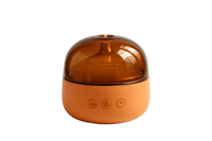 naranja esencial petróleo difusor con transparente tapa aislado en transparente antecedentes png