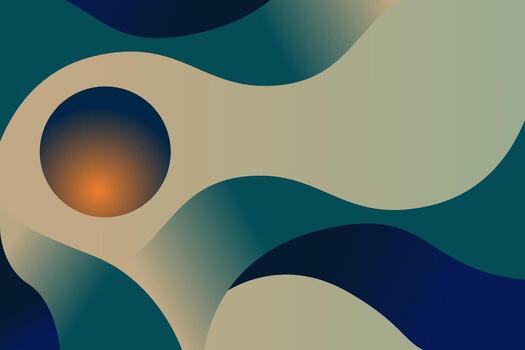 moderno resumen antecedentes con fluido orgánico formas y suave degradado tonos elegante geométrico composición presentando calentar brillante circulo detalle vector