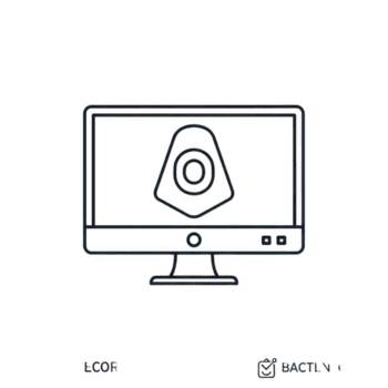 Computer Monitor Anzeigen ein abstrakt Symbol isoliert auf transparent Hintergrund png