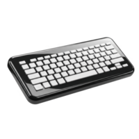 Preto sem fio teclado isolado em transparente fundo png