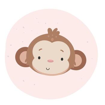 un dibujos animados quokka cara con un apagado con antecedentes vector