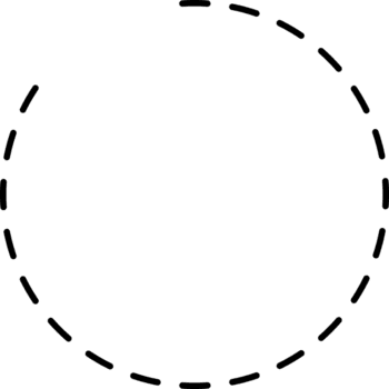 Preto círculo traço ponto linha png