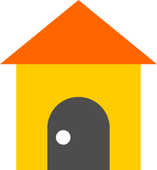laranja amarelo casa png