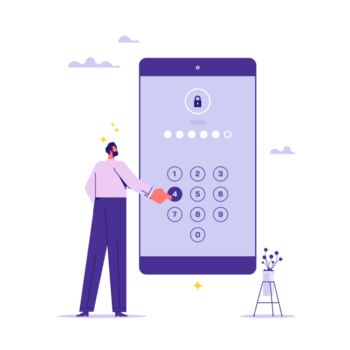 veiligheid systeem voor beschermen gegevens account en gebruiker sleutel wachtwoord voor Log in mobiel telefoon sollicitatie, beveiligen Log in en wachtwoord concept png