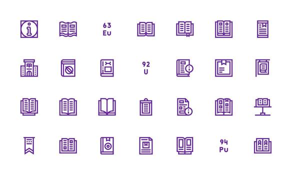 referencia incluso 28 negrita línea ilustraciones esencial íconos para rápido ui edificio vector