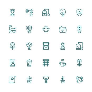 hoja visual paquete conteniendo 25 medio carrera contorno íconos bien estructurado íconos para creativo utilizar vector