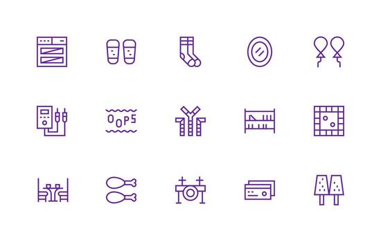 regular línea estilo dos íconos con 15 vectores limpiar icono conjunto icono paquete para ui proyectos