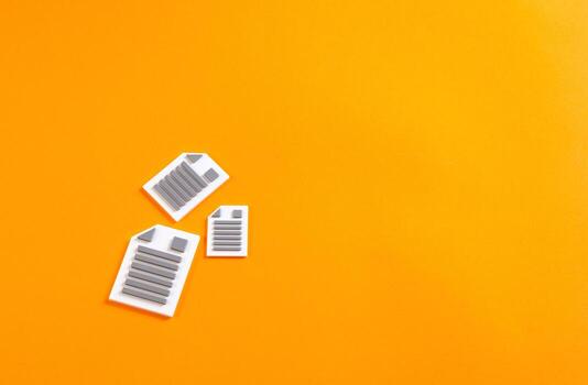 Documents of the figure and copy space. List of documents for registration. Necessary data for registration, paperwork requirements, legal forms, digital documents, business procedures, compliance. photo