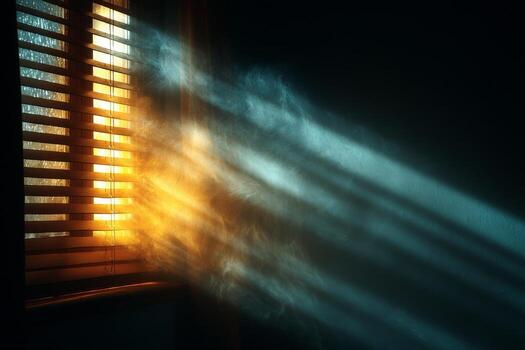 A window with sunlight shining through it photo