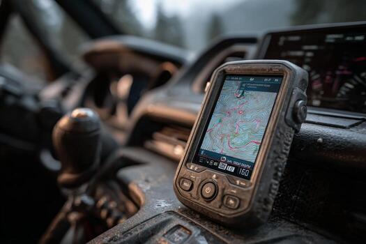 Garmin gps in a vehicle photo
