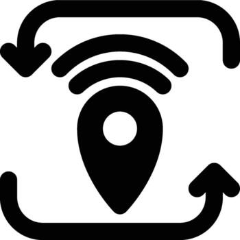 Nat, Network Address, Network Glyph Solid Icon vector
