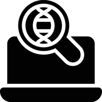 Computer Forensics, Forensic, Digital Forensic Glyph Solid Icon vector