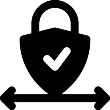 Baseline Security, Baseline, Minimum Glyph Solid Icon vector
