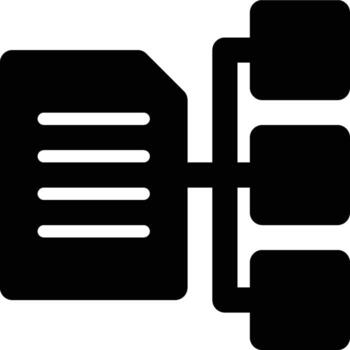 Data Classification, Classification, Data Glyph Solid Icon vector