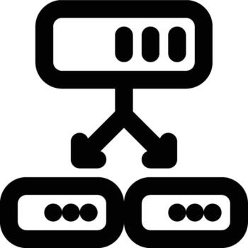 Sharding, Partition, Split Outline Icon vector