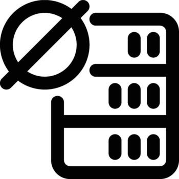 Null, Unknown, Value Outline Icon vector