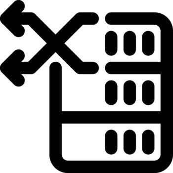 Alter, Change, Data Definition Outline Icon vector