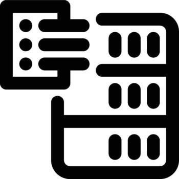 Index, Indexing, Data Outline Icon vector