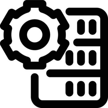 Configuration, Setting, Tools Outline Icon vector