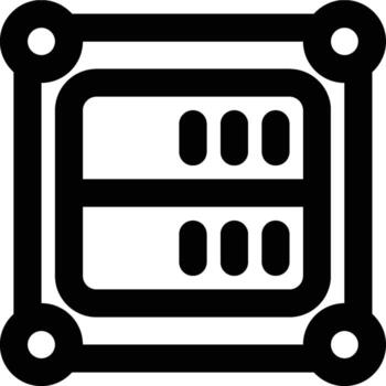 Environment, Database Environment, Isolation Outline Icon vector