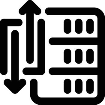 Order By, Sort By, Sorting Outline Icon vector