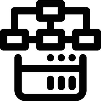 Schema, Database Schema, Database Outline Icon vector
