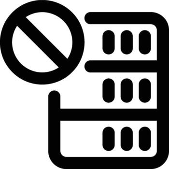 Drop, Data Manipulation, DML Outline Icon vector