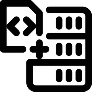 udf, usuario definido función, ampliar contorno icono vector