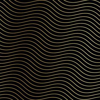 Geometric lines seamless pattern. Golden texture with thin diagonal stripes, lines, chevron, zigzag. Abstract gold and white graphic background. Luxury linear ornament. Trendy repeat design vector