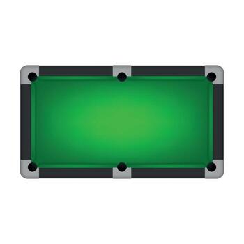 Green pool table from above vector