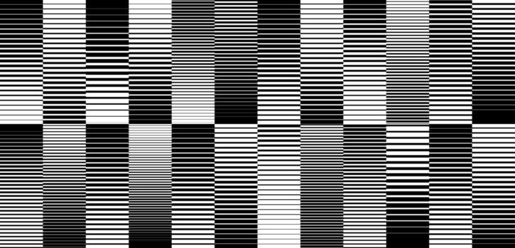 Line halftone gradient background. Fading striped gradation wallpaper. Black and white halfton line wallpaper for overlay, print, cover. Repeated linear rectangle strip patern backdrop vector