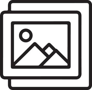 Simple outline icon of a fax machine with keyboard and paper output vector