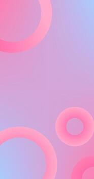 resumen antecedentes con rosado pastel degradado Copiar espacio y círculos vector