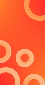 Orange gradient background with circles and Copy Space for wallpapers web page backgrounds surface textures vector