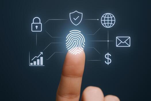 Fingerprint Biometric Authentication Technology Secure Access Control and Digital Identity Verification for Modern Security Systems photo