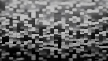 abstrato Preto e branco cubos suavemente comovente fundo animação video