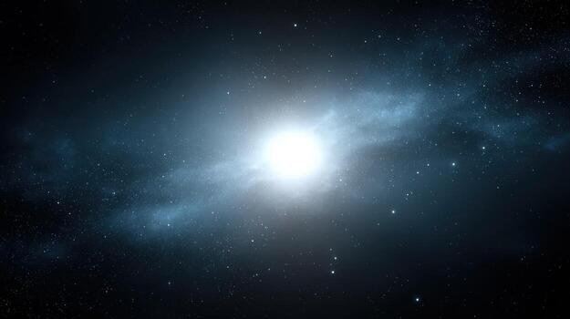 Bright Galaxy Core with Nebulae and Stars Deep Space Exploration and Astronomical Phenomenon photo