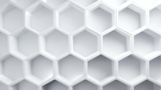 Abstract White Honeycomb Pattern Background Modern Minimalist Design for Creative Projects and Textured Surfaces photo