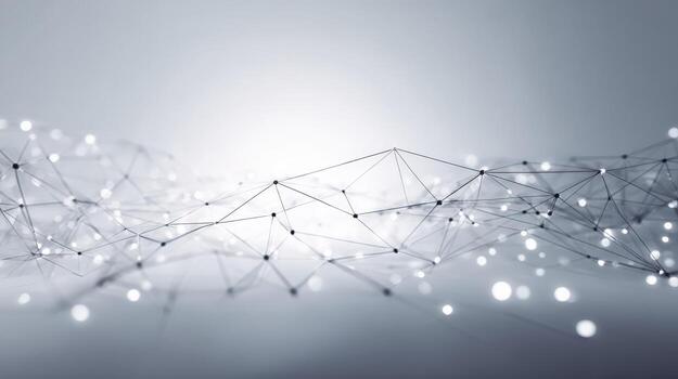 Abstract Network Connection Structure with Plexus Effect Futuristic Digital Communication and Data Visualization Background photo