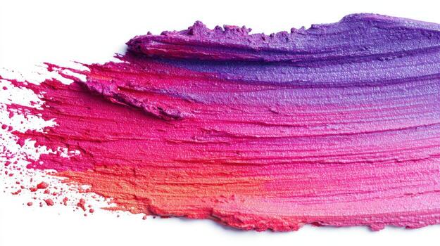 Gradient Lipstick Swatch with Smooth Texture and Blend of Colors on White Background photo