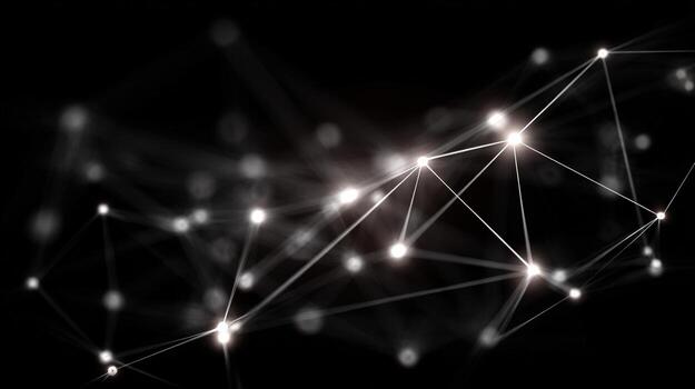 Abstract Network Connection Background with Glowing Nodes, Representing Connectivity, Data Transmission, and Modern Technology photo