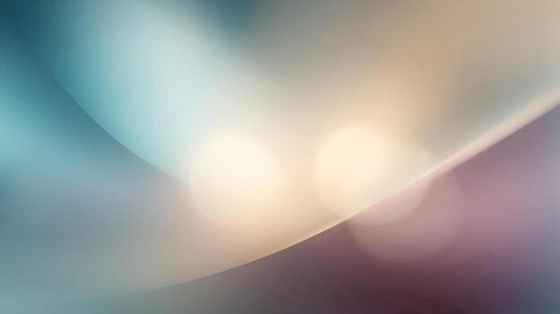 Elegant Abstract Background with Soft Gradient Colors, Gentle Curves and Bokeh Lights for Modern Design Projects photo