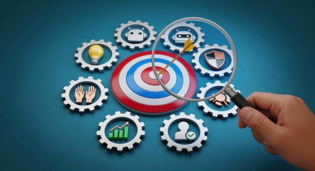 Target Achievement with Data Analytics Robotic Automation, AI and Cybersecurity Solutions for Business Development photo