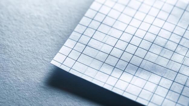 Detailed Close-Up of Graph Paper Showing Precision and Accuracy in Engineering or Design Work photo