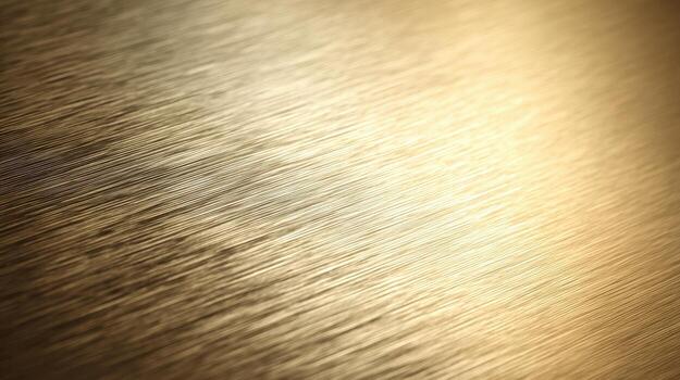 Gold Metal Texture Background with Brushed Surface, Polished Steel Plate Pattern, Abstract Golden Gradient photo