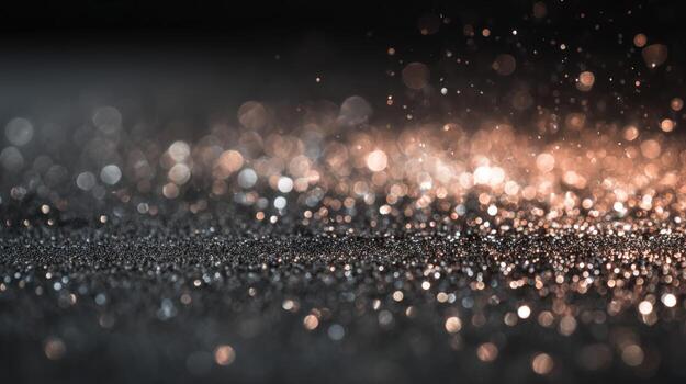 Abstract Glitter Background with Sparkling Lights and Bokeh Effect for Festive Occasions and Designs photo