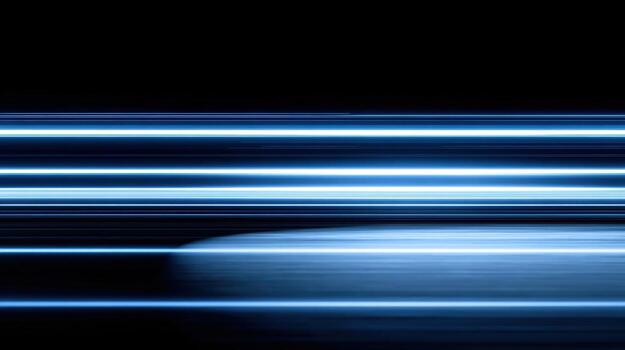 Abstract Light Streaks on Black Background - Dynamic Motion and Technological Innovation Concept photo